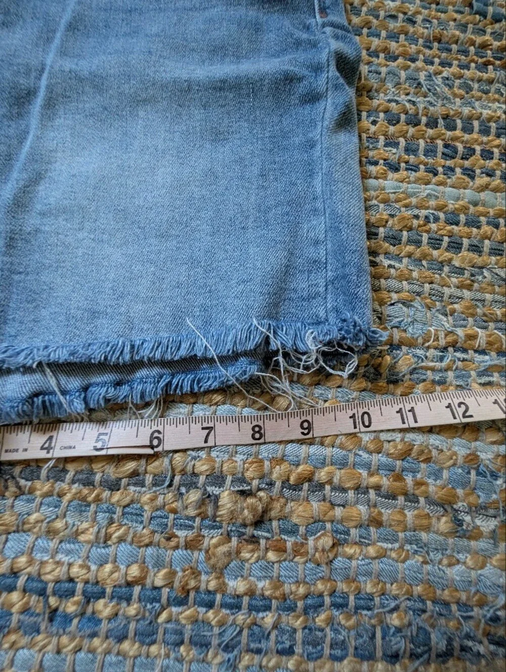 Judy Blue Denim Bermuda Shorts XL High Rise Raw Hem Stretch Cutoff Y2K